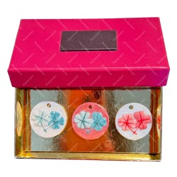 Coffret de 3 fèves Secco - Les trèfles 2008