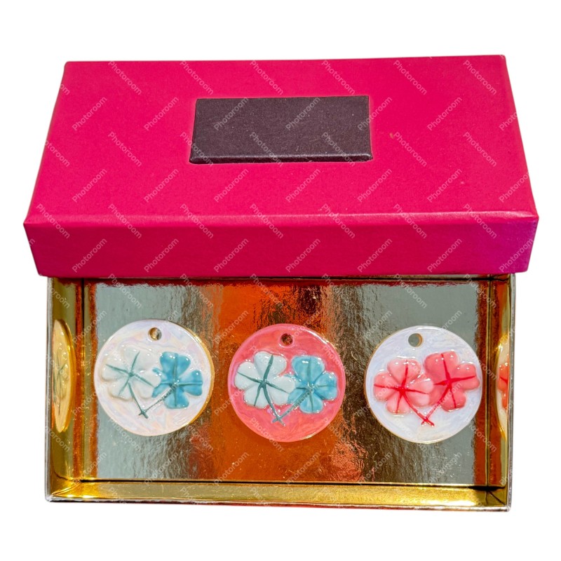 Coffret de 3 fèves Secco - Les trèfles 2008