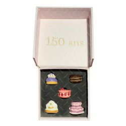 Coffret de 5 fèves Ladurée - 150 ans 2012