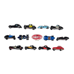 Série complète de 13 fèves Bugatti des voitures mythiques 2012