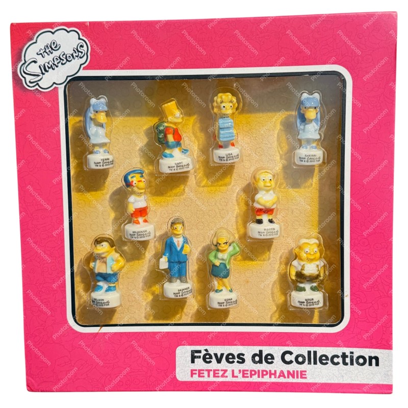 Coffret de 10 fèves Simpson à l'école 2013