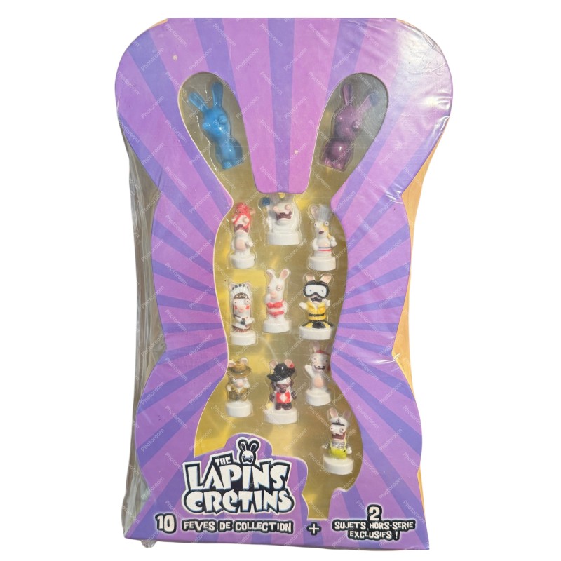 Coffret de 12 fèves Lapins crétins débarquent 2015
