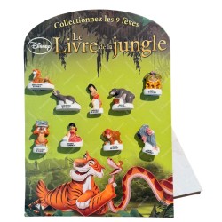 Présentoir de 9 fèves Le livre de la jungle 2017