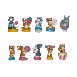 Série complète de 10 fèves Les sucreries de Tom et Jerry 2018