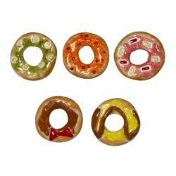 Série complète de 5 fèves Les donuts 2018