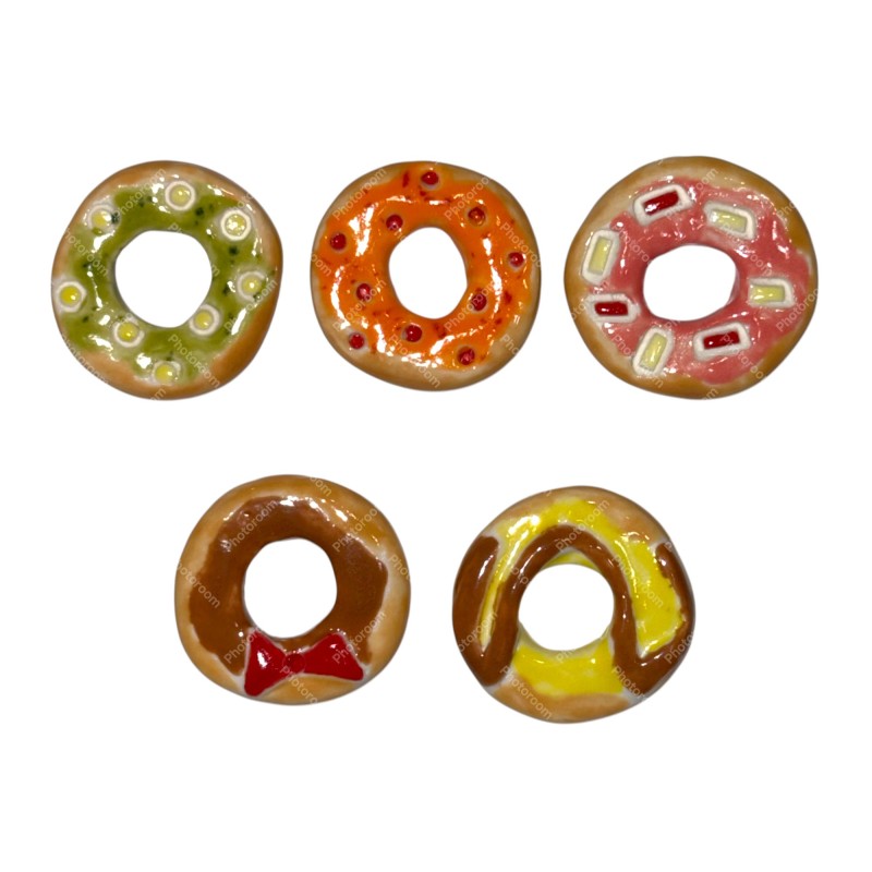 Série complète de 5 fèves Les donuts 2018