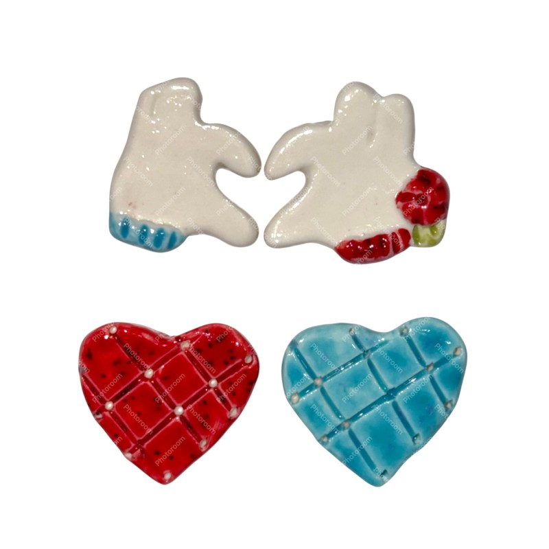 Série complète de 4 fèves Love you 2018