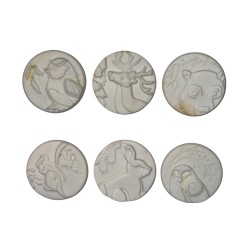 Série complète de 6 fèves Lenôtre - La forêt enchantée 2018