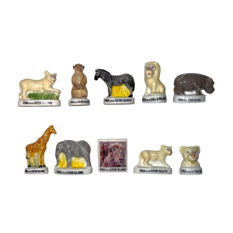 Série complète de 10 fèves Mia et le lion blanc 2019