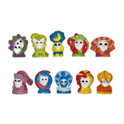 Série complète de 10 fèves Fêtes vénitiennes 2019