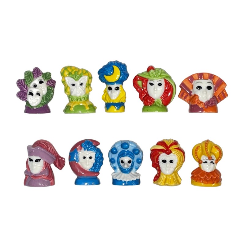 Série complète de 10 fèves Fêtes vénitiennes 2019