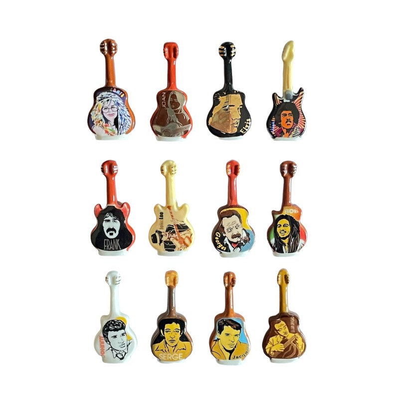 Série complète de 12 fèves The voice and music 2019