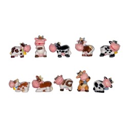 Série complète de 10 fèves La vache amour est dans le pré 2019