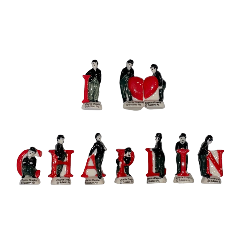 Série complète de 10 fèves I love Chaplin 2020