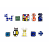Série complète de 10 fèves Rubik's cube génération 3 2020