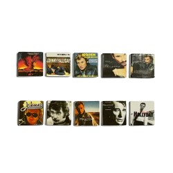 Série complète de 10 fèves Johnny Hallyday discographie 2021