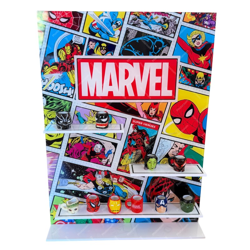 Présentoir de 10 fèves Mugs Marvel 2025