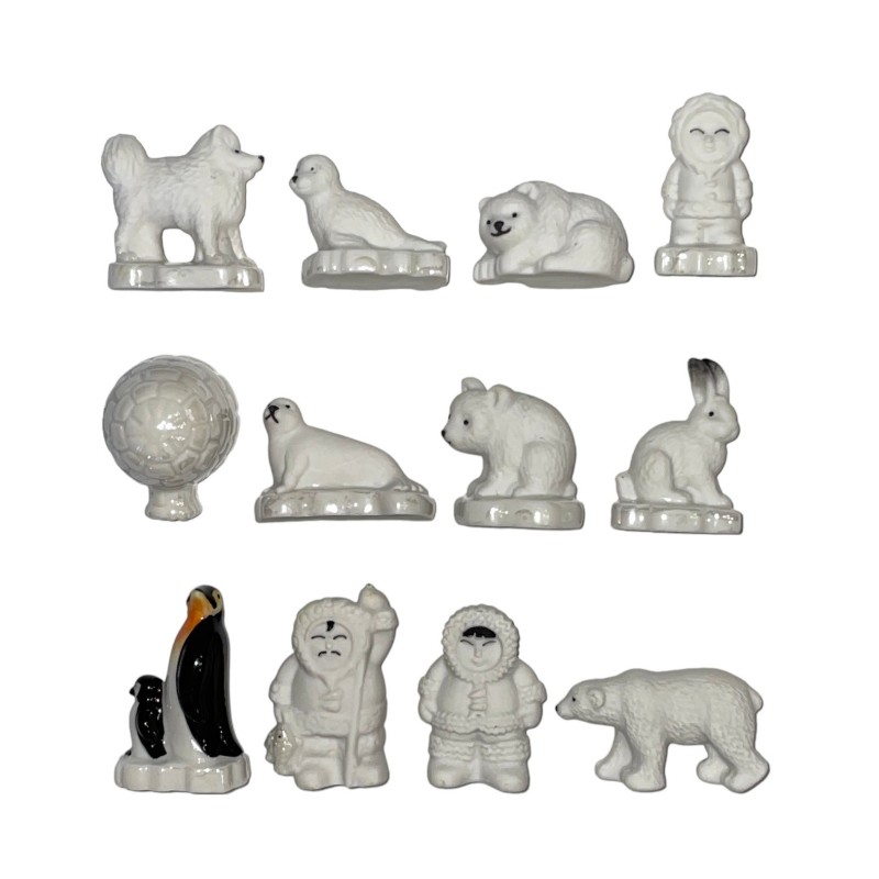 Série complète de 12 fèves Pour la planète blanche 2015