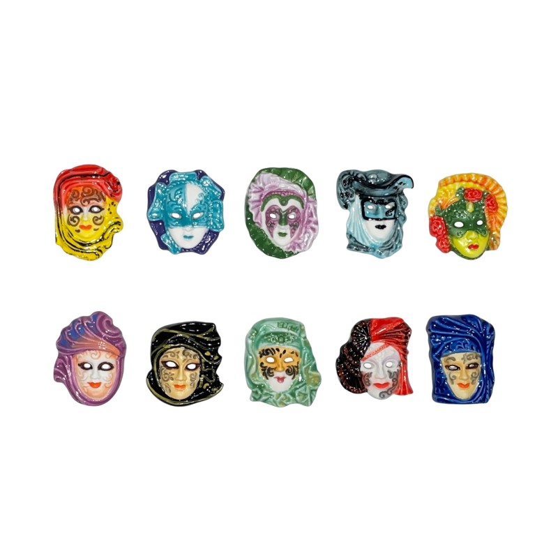 Série complète de 10 fèves Venise en fête 2014