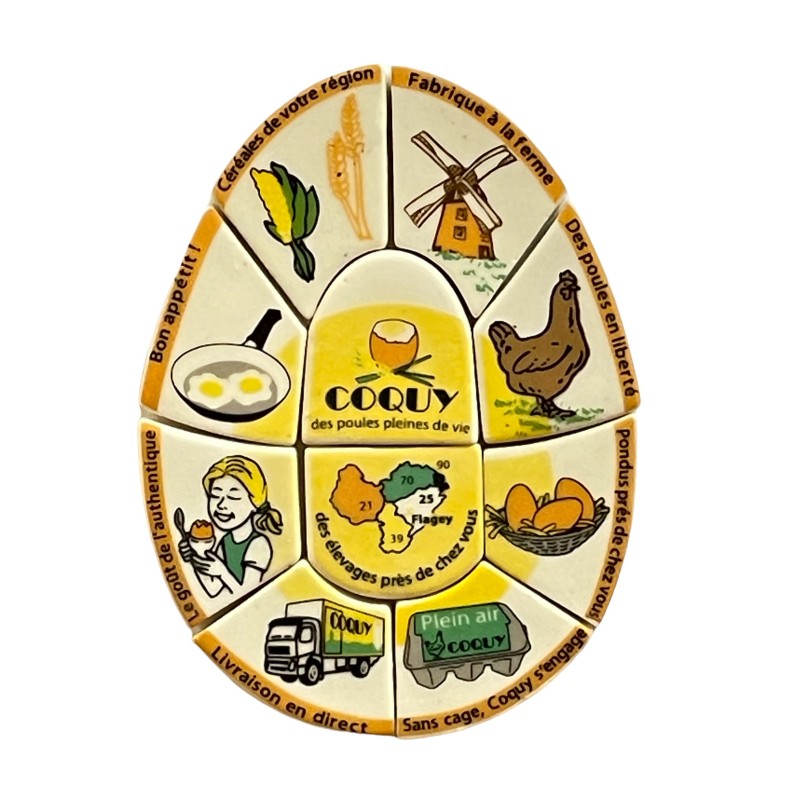 Série complète de 10 fèves Coquy 2014