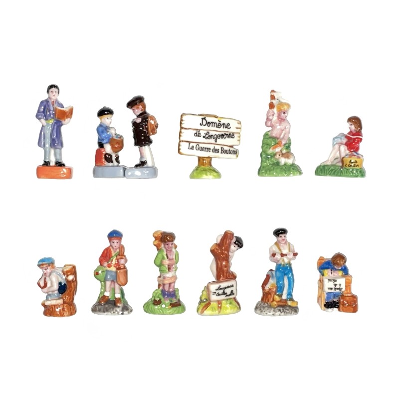 Série complète de 12 fèves La guerre des boutons II 2013