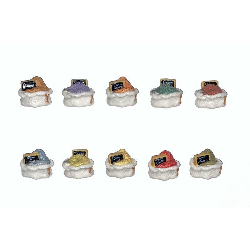 Série complète de 10 fèves Épices du monde 2012