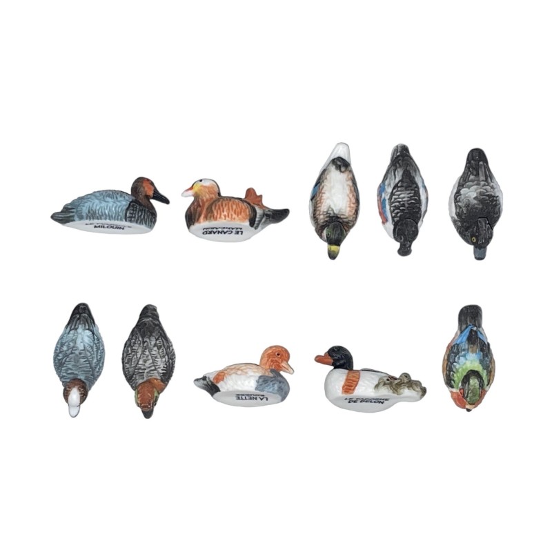 Série complète de 10 fèves La mare aux canards 2008