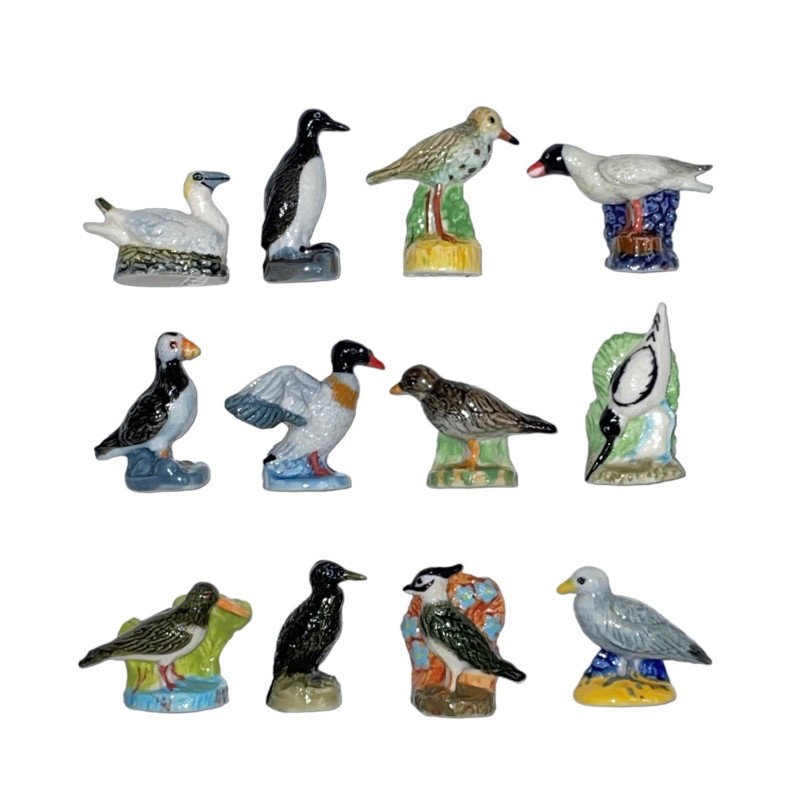 Série complète de 12 fèves Les ailes du littoral 2007