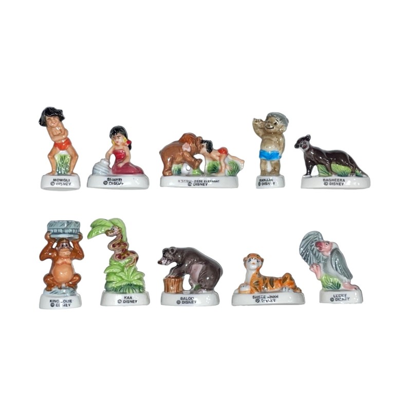 Série complète de 10 fèves Livre de la jungle II 2004