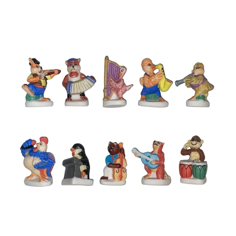 Série complète de 10 fèves Symphonimaux 2003