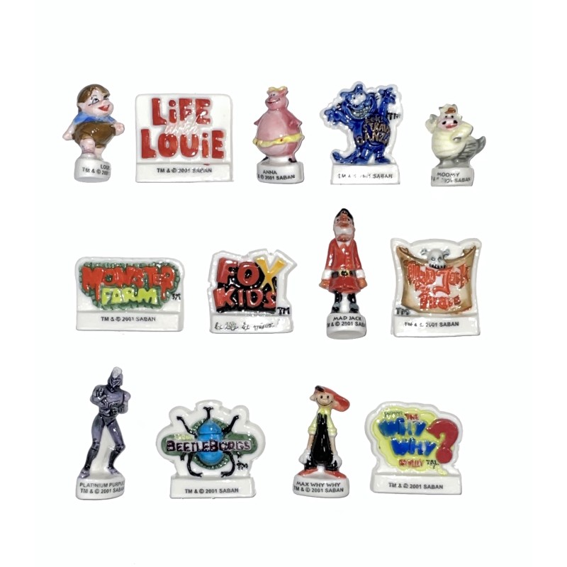 Série complète de 13 fèves Fox Kids I 2003