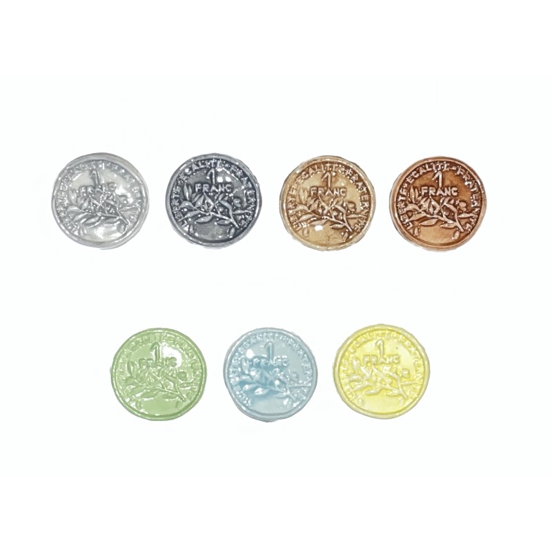 Série complète de 7 fèves Chevreuil 2002