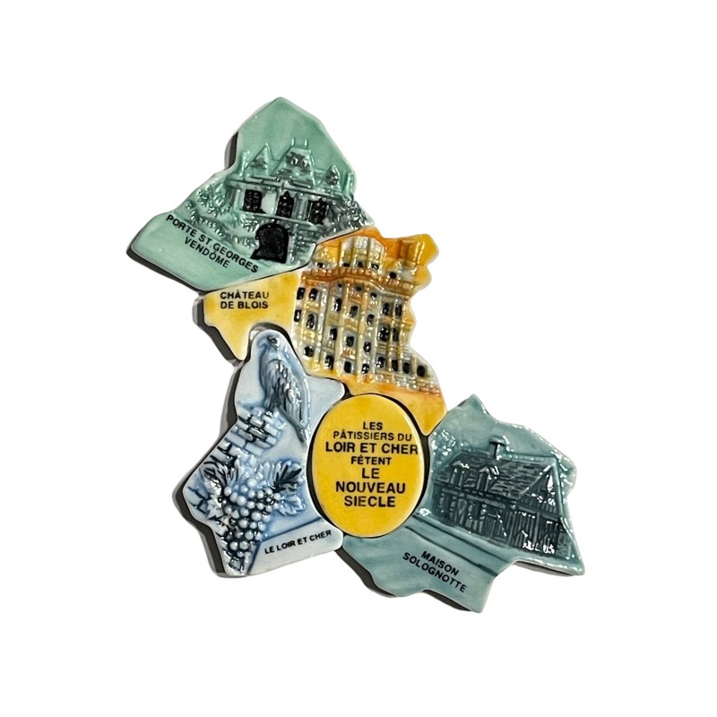 Série complète de 5 fèves Loir et Cher 2001