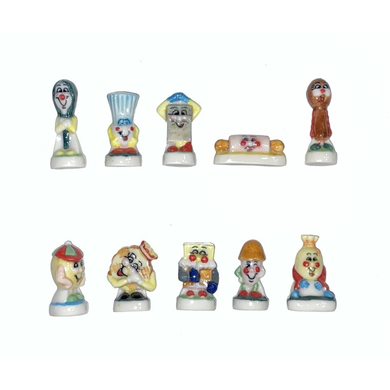 Série complète de 10 fèves Les régalos V 2000