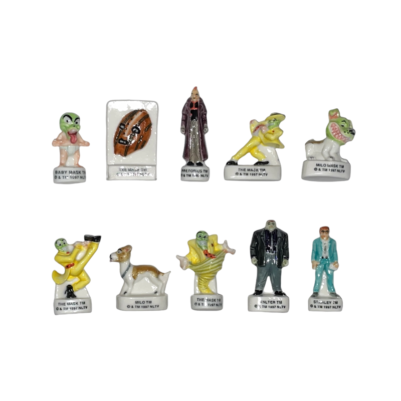 Série complète de 10 fèves The Mask 1999