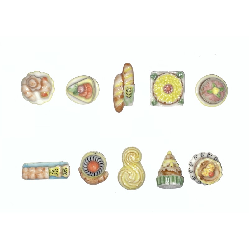 Série complète de 10 fèves Plaisirs sucrés IV 1999