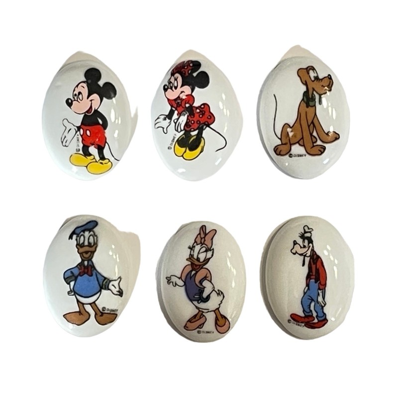 Série complète de 6 fèves Médaillons Mickey
