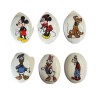 Série complète de 6 fèves Médaillons Mickey