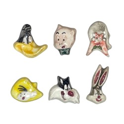 Série complète de 6 fèves Frimousses Looney Tunes