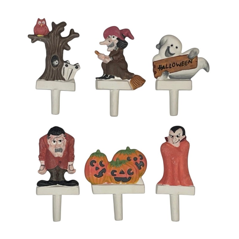 Série complète de 6 fèves Piques Halloween