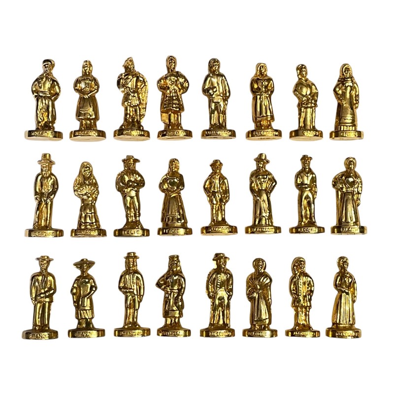 Série complète de 24 fèves Les couples d'Europe 1993