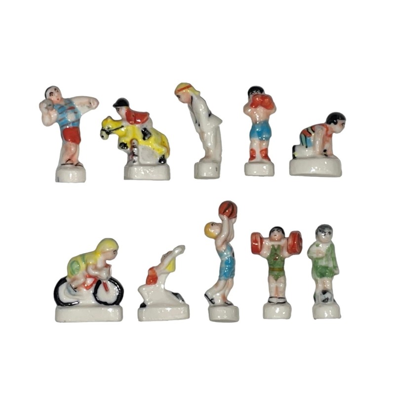 Série complète de 10 fèves Casino - Spécial sport 1996