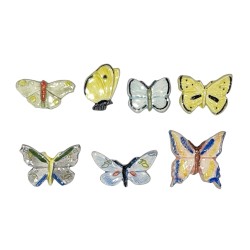 Série complète de 7 fèves Les papillons 1997