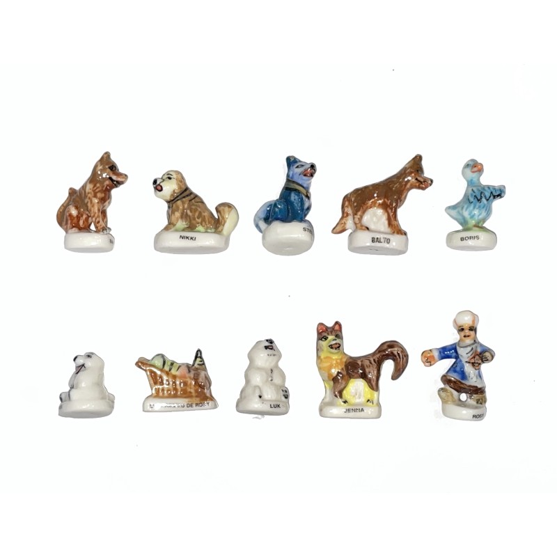 Série complète de 10 fèves Balto 1997