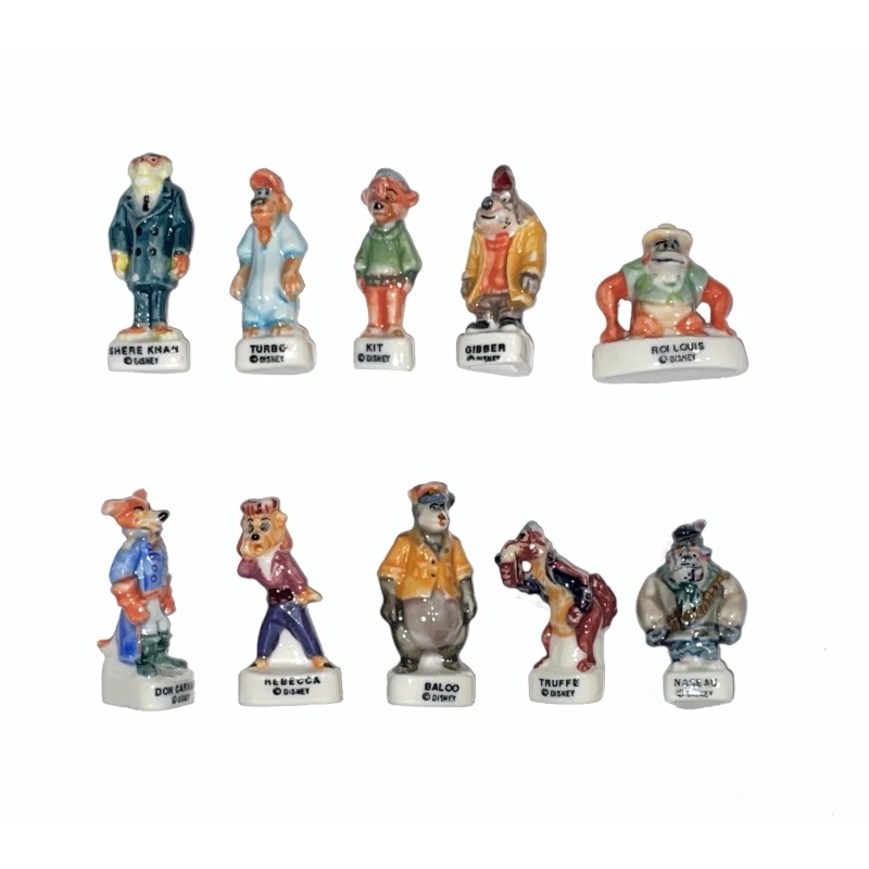 Série complète de 10 fèves Super Baloo 1997