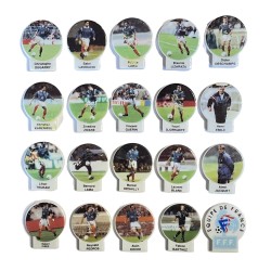 Série complète de 20 fèves Les rois du mondial 1998