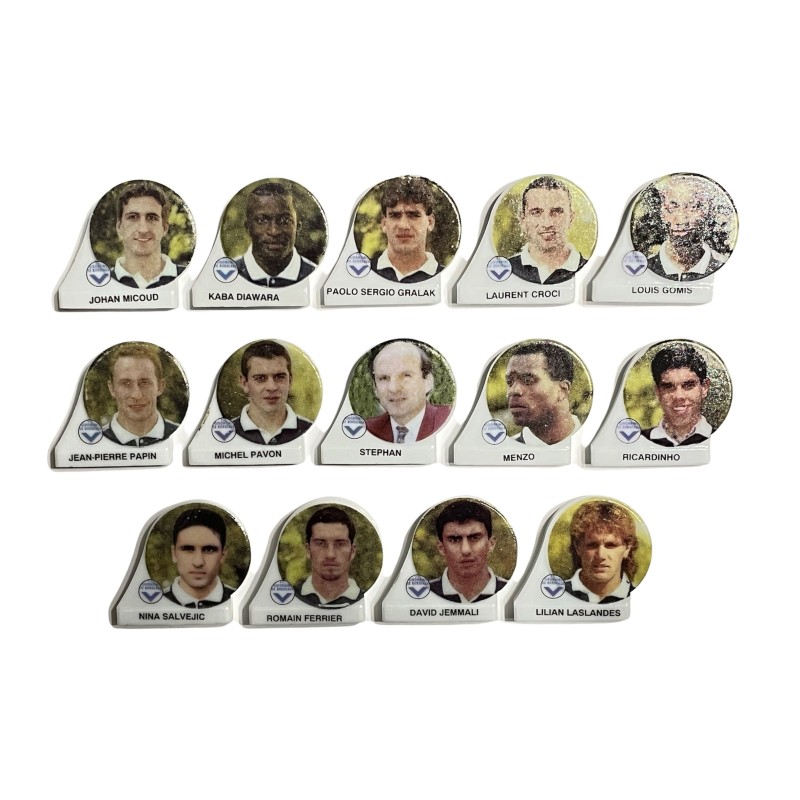 Série complète de 14 fèves Bordeaux 1998