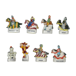 Série complète de 8 fèves Ivanhoé 1999