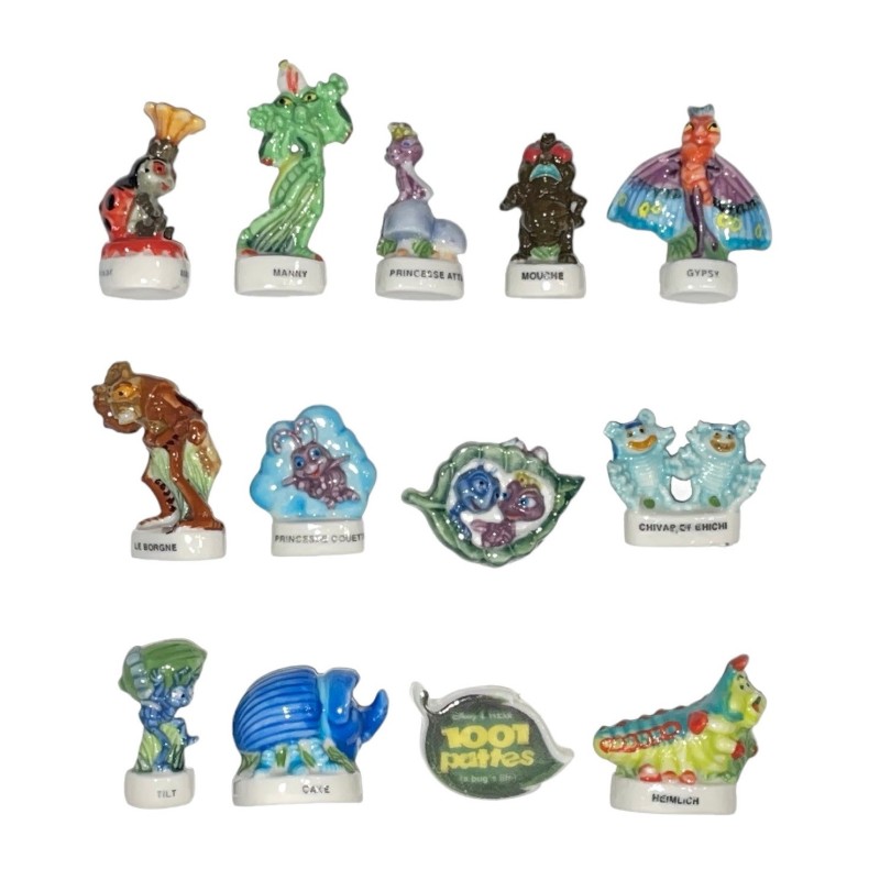 Série complète de 13 fèves Mille et une pattes 2000