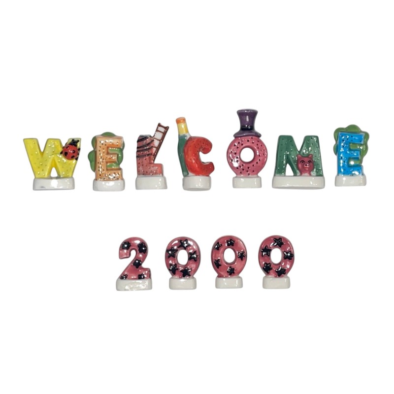 Série complète de 11 fèves Welcome 2000